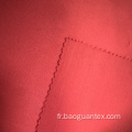 Textile en polyester pur de couleur rouge pour vêtements